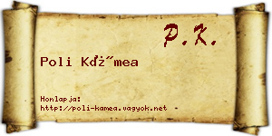 Poli Kámea névjegykártya